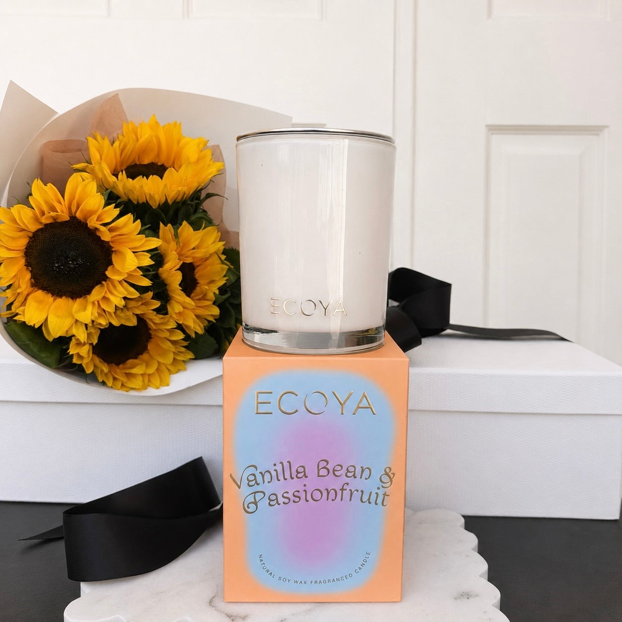 Sunflower Candle Gift Box