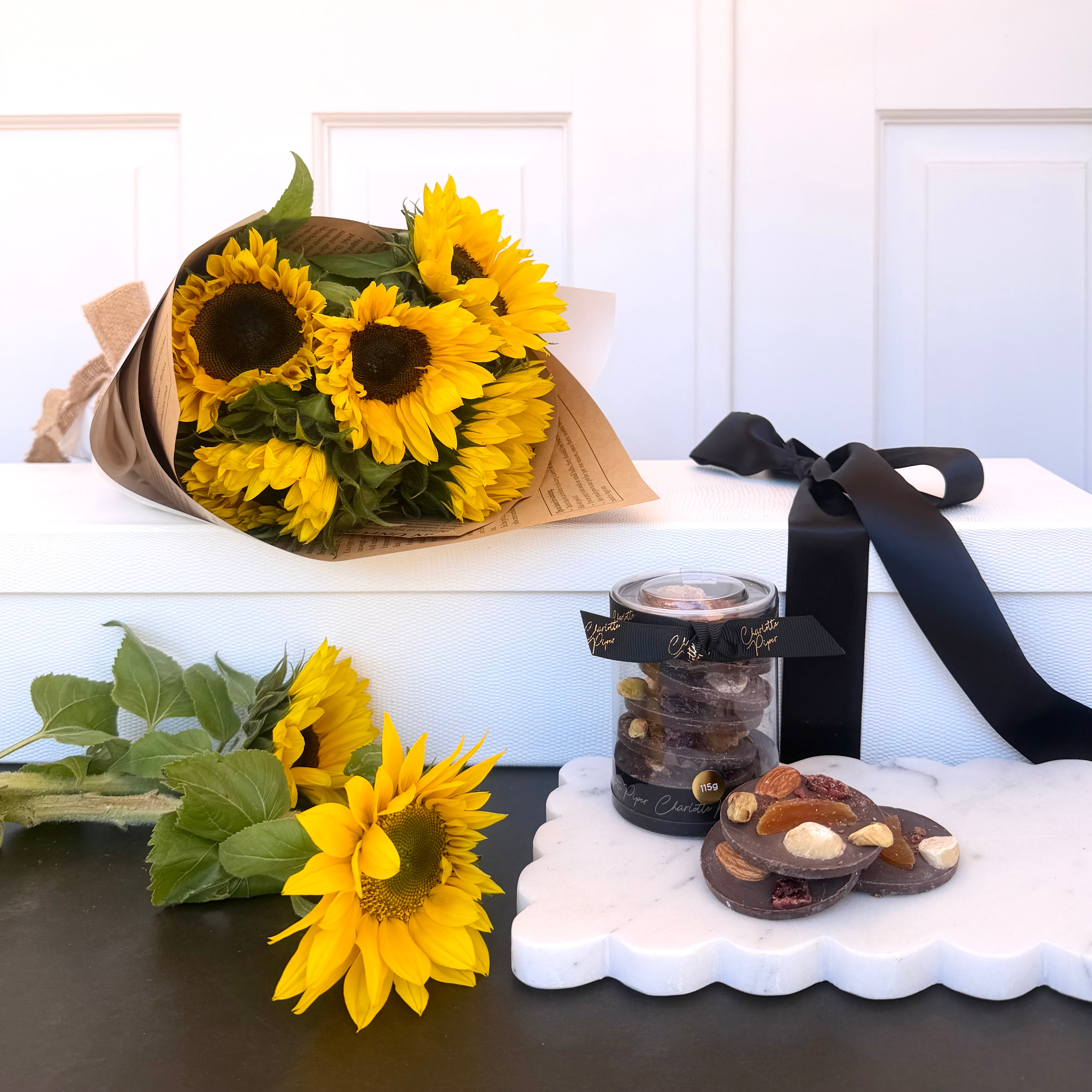 Sunflower & Chocolate Gift Box