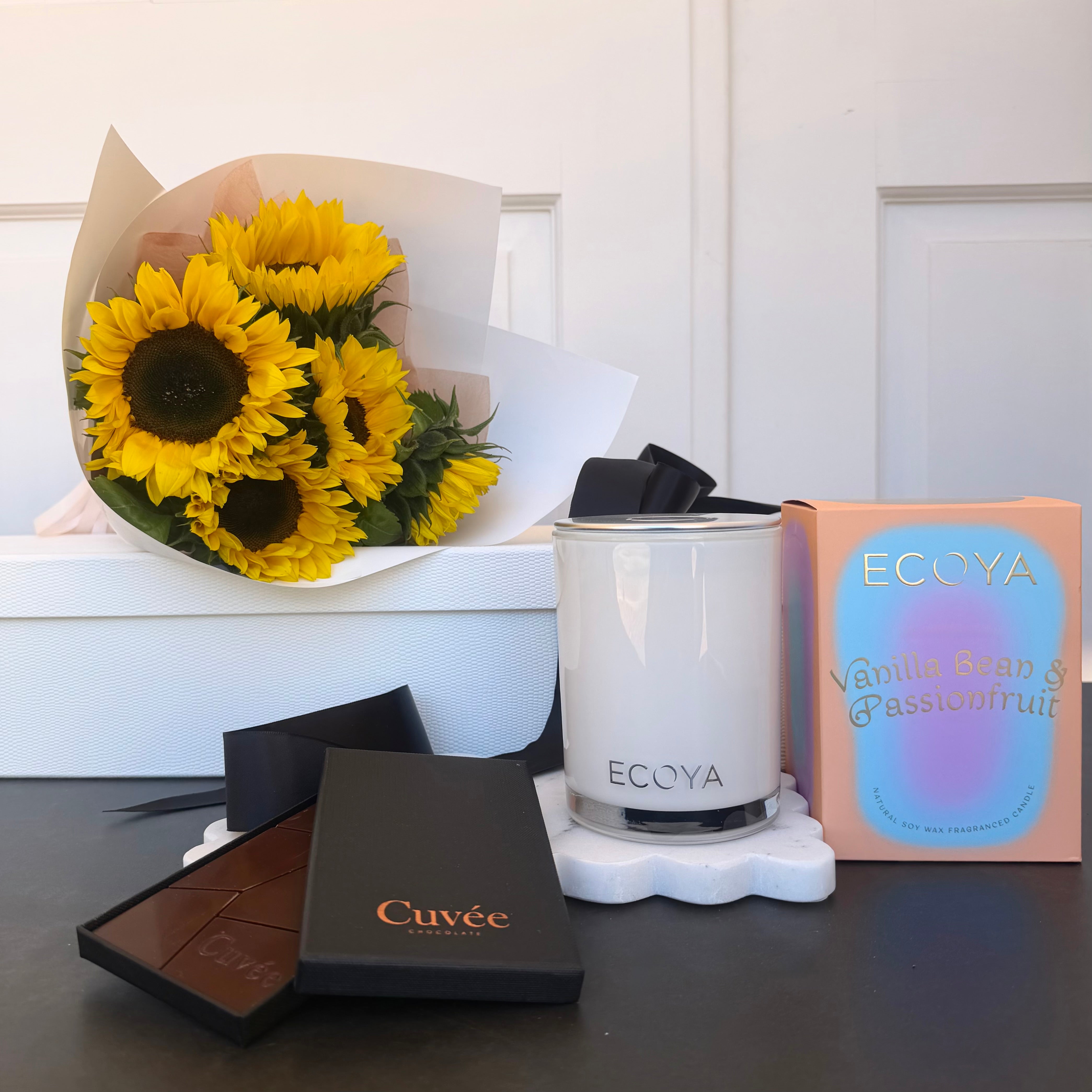 Sunflower Candle Gift Box