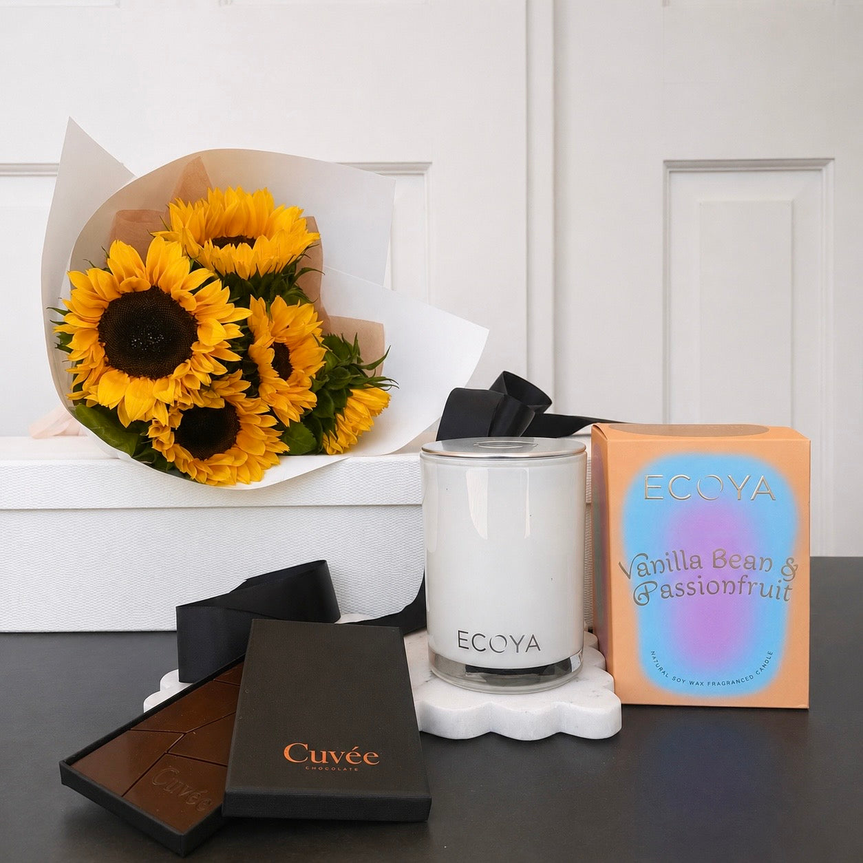 Sunflower Candle Gift Box