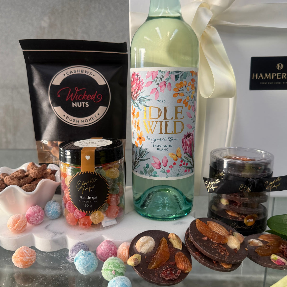 Margaret River White Wine & Sweet Treats Hamper